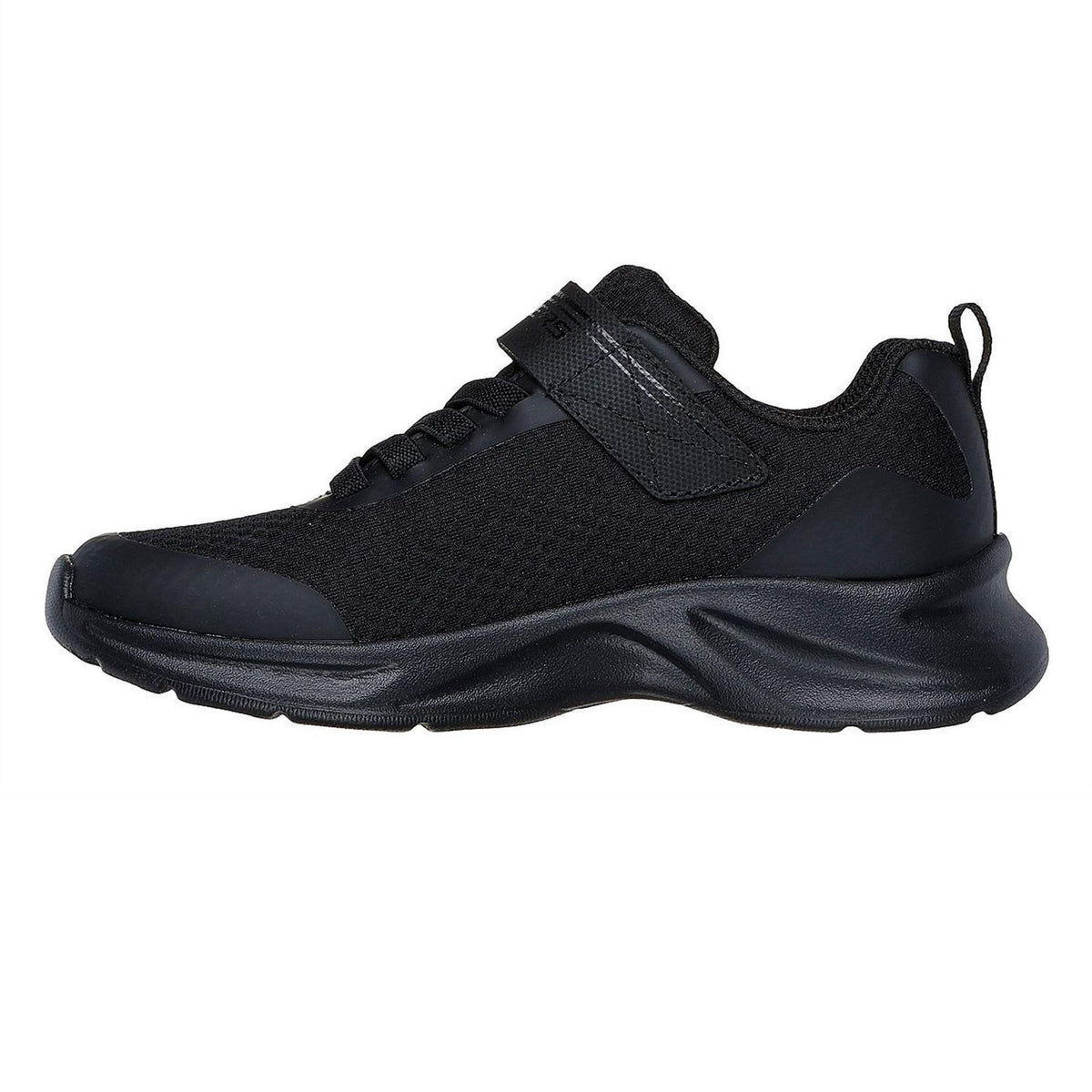 Black - Back - Skechers Childrens-Kids Dynamatic Swift Tread Slip-on Trainers