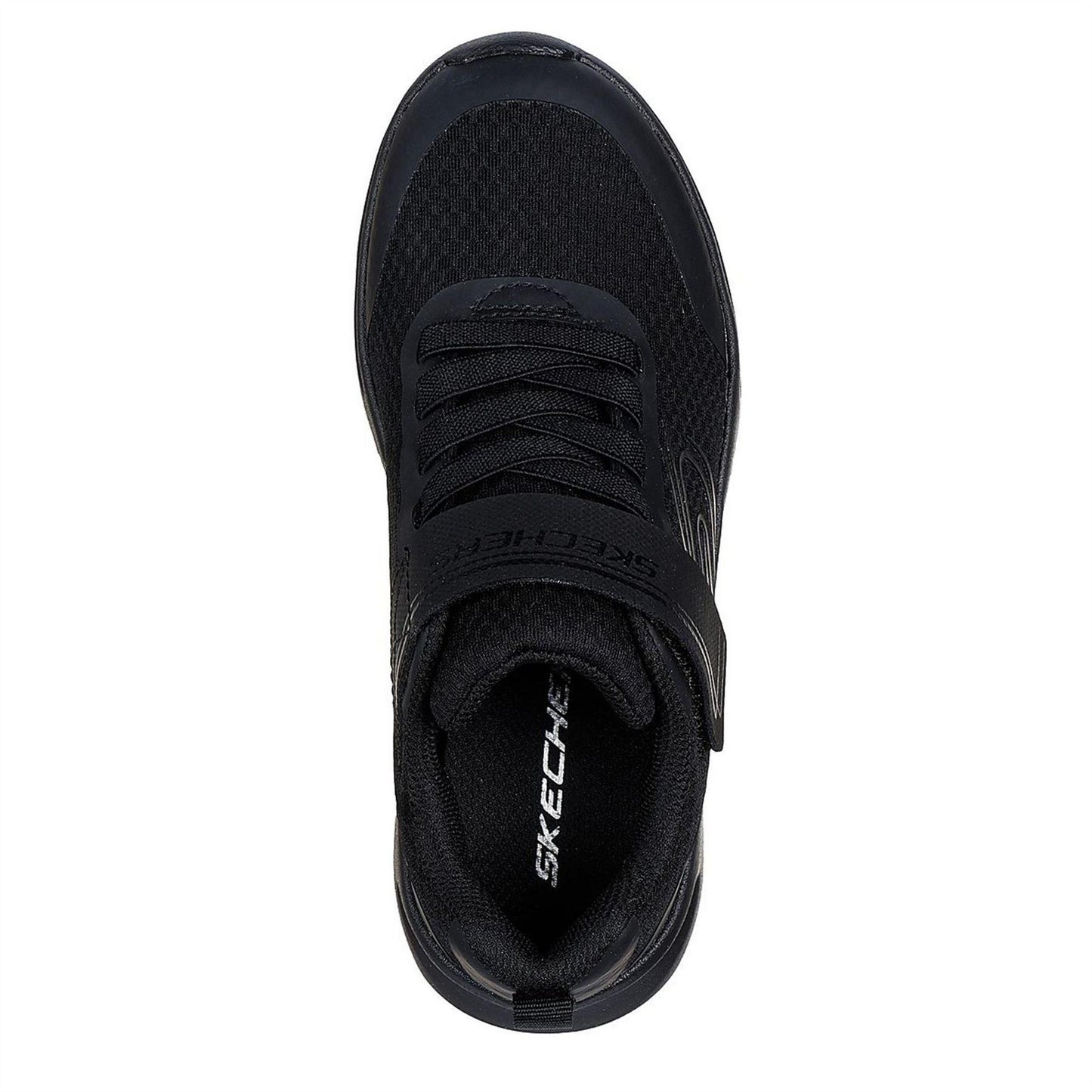 Black - Side - Skechers Childrens-Kids Dynamatic Swift Tread Slip-on Trainers