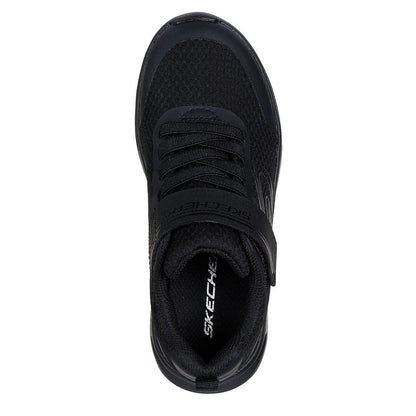 Black - Side - Skechers Childrens-Kids Dynamatic Swift Tread Slip-on Trainers