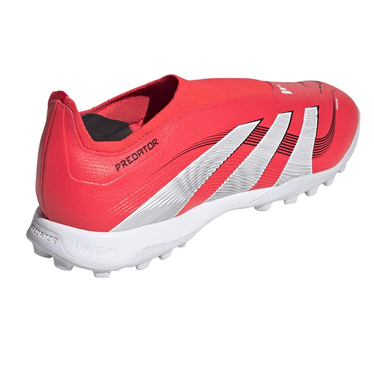 Lucid Red - Back - Adidas Mens Predator League Striped Football Boots