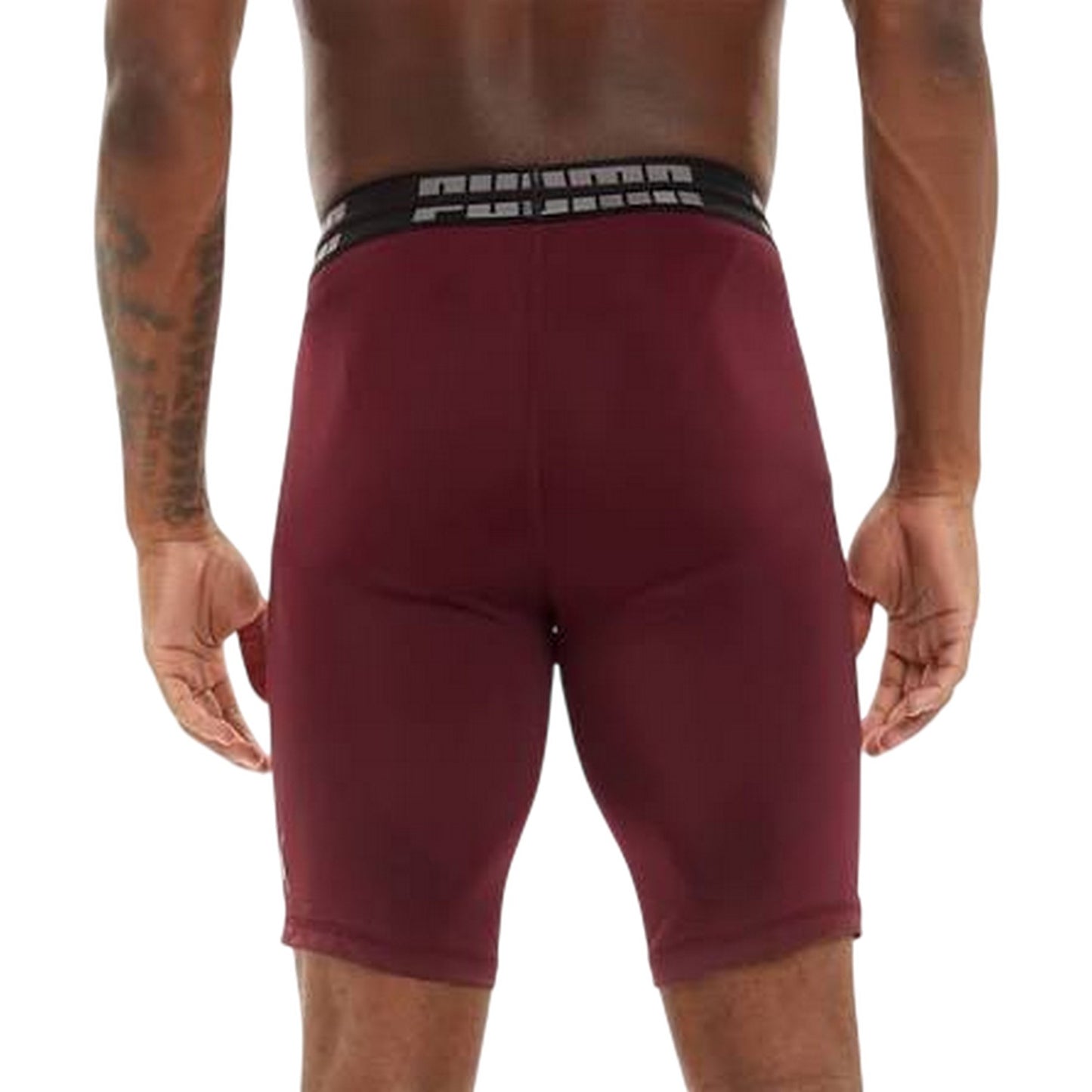 Aubergine - Side - Puma Mens Exo Adapt Compression Base Layer Shorts
