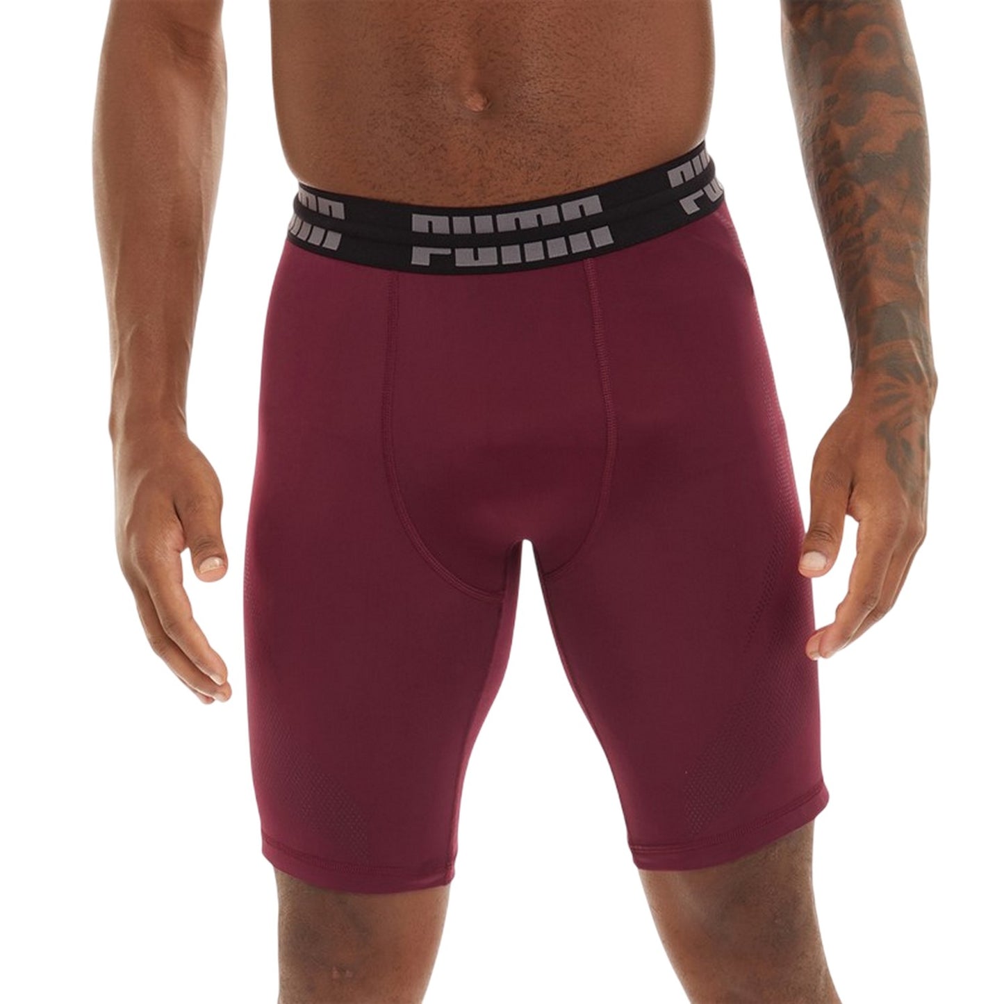 Aubergine - Lifestyle - Puma Mens Exo Adapt Compression Base Layer Shorts