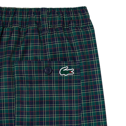 Green - Lifestyle - Lacoste Mens Ultra Dry Plaid Golf Shorts