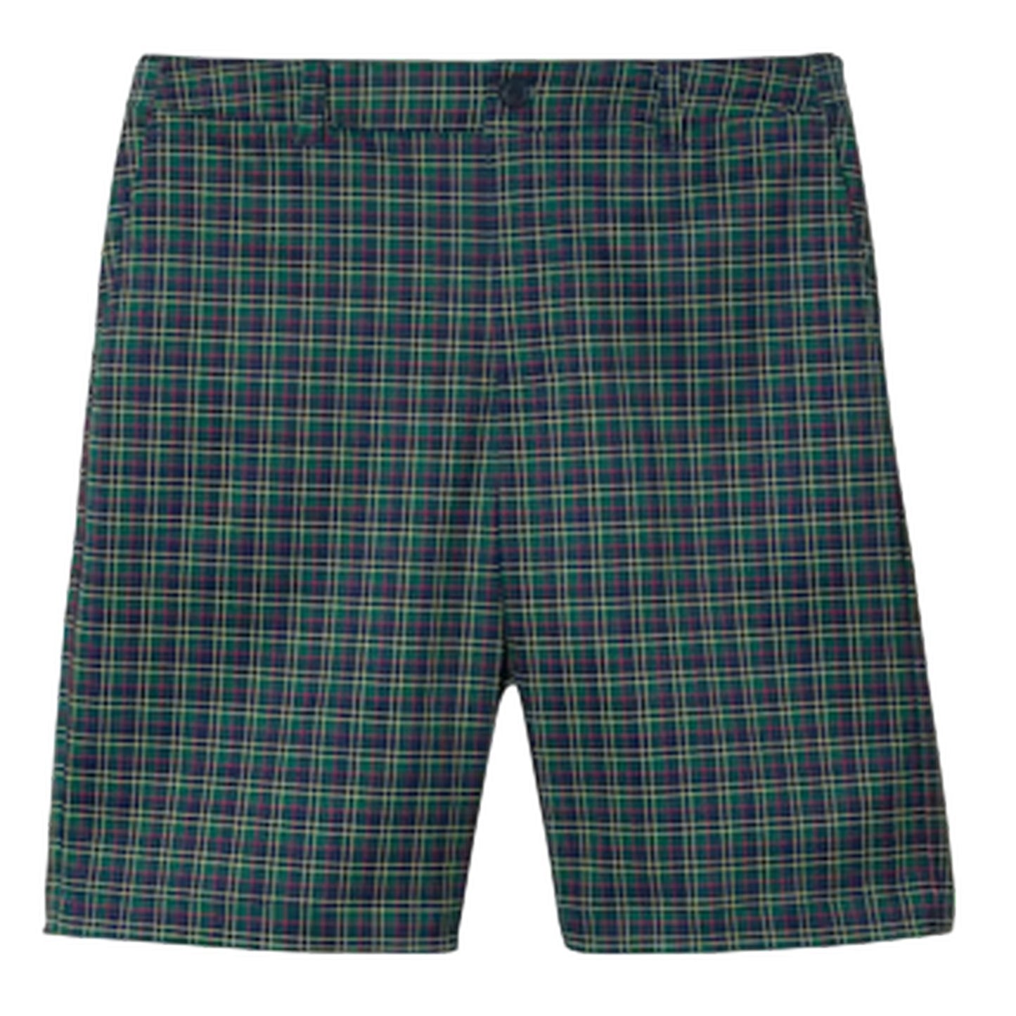 Green - Front - Lacoste Mens Ultra Dry Plaid Golf Shorts