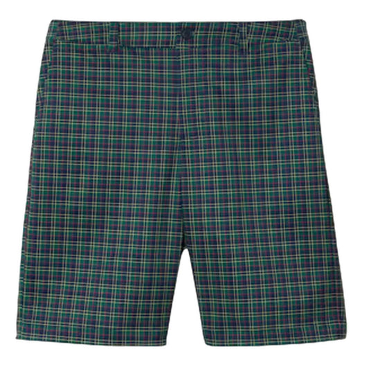 Green - Front - Lacoste Mens Ultra Dry Plaid Golf Shorts
