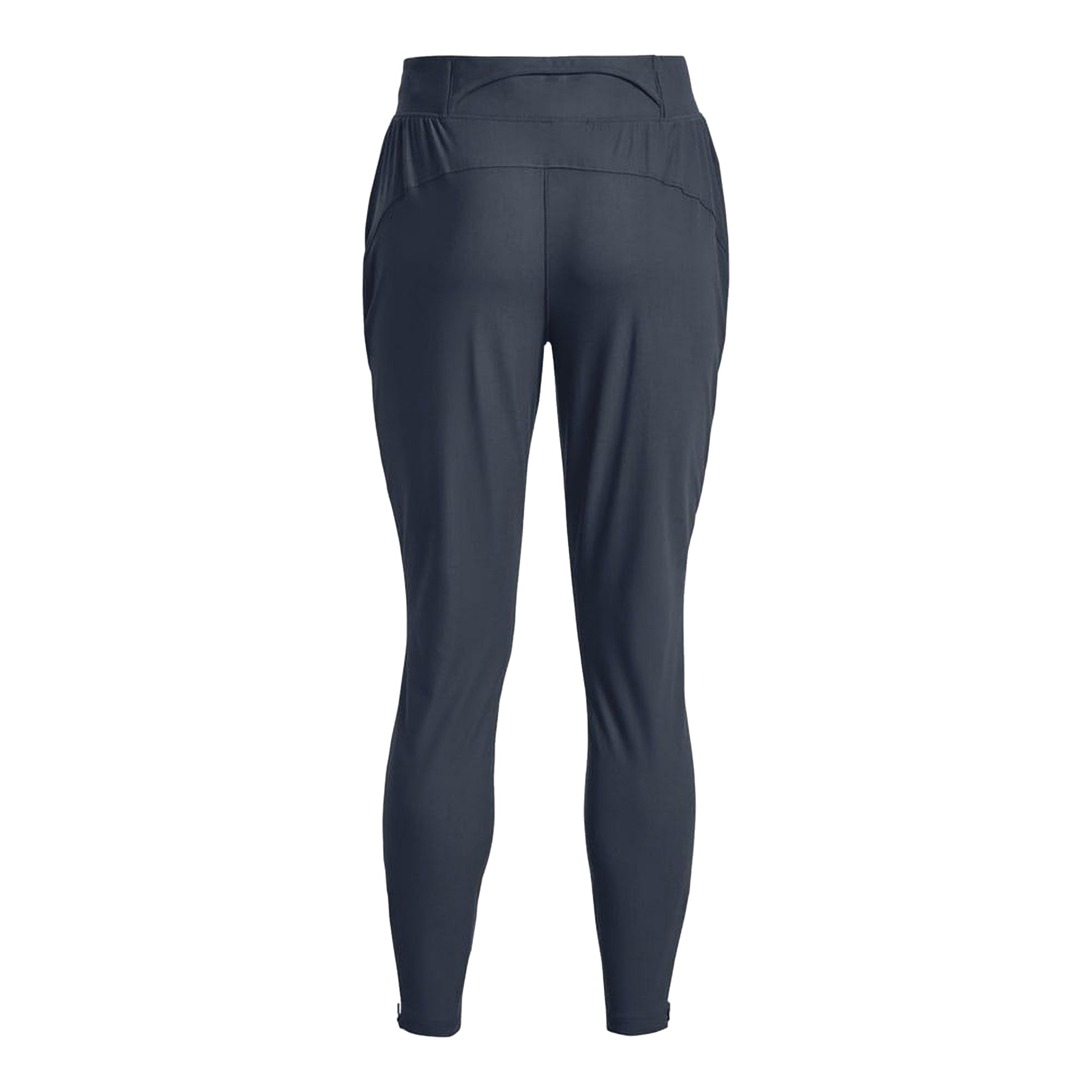 Grey - Back - Under Armour Womens-Ladies Qualifier Elite Jogging Bottoms