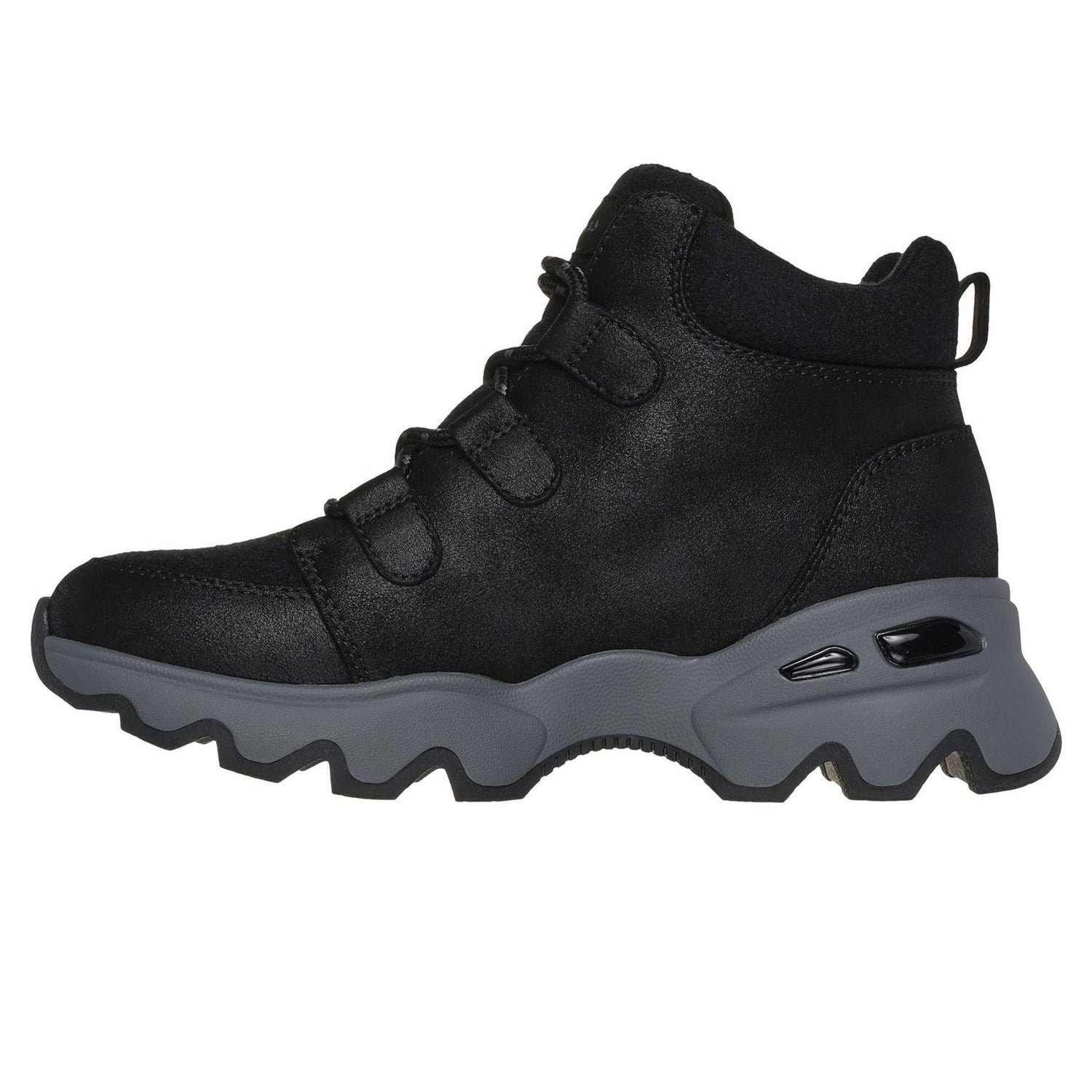 Black - Back - Skechers Womens-Ladies Biglug Walking Shoes