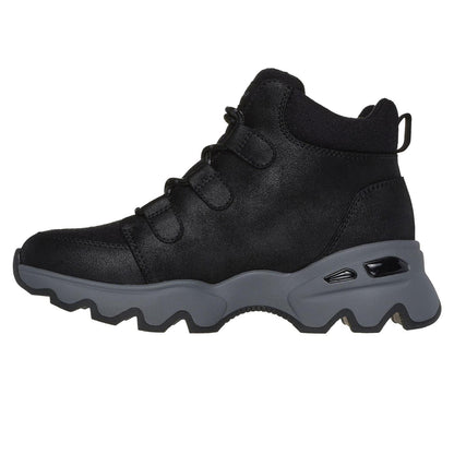 Black - Back - Skechers Womens-Ladies Biglug Walking Shoes