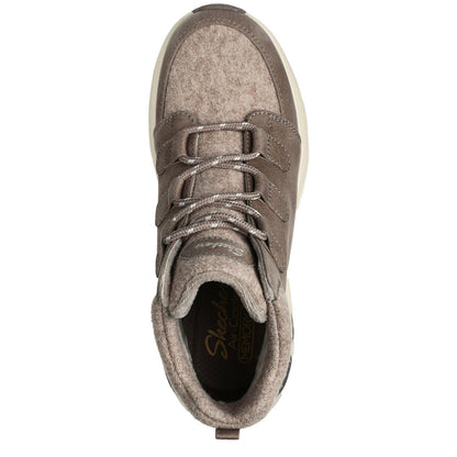 Taupe - Side - Skechers Womens-Ladies Biglug Walking Shoes
