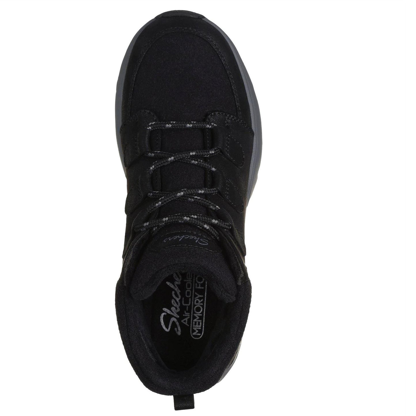Black - Side - Skechers Womens-Ladies Biglug Walking Shoes