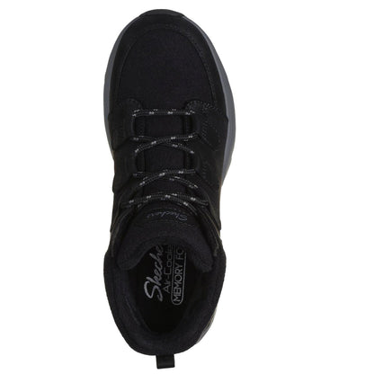 Black - Side - Skechers Womens-Ladies Biglug Walking Shoes