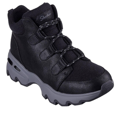 Black - Lifestyle - Skechers Womens-Ladies Biglug Walking Shoes
