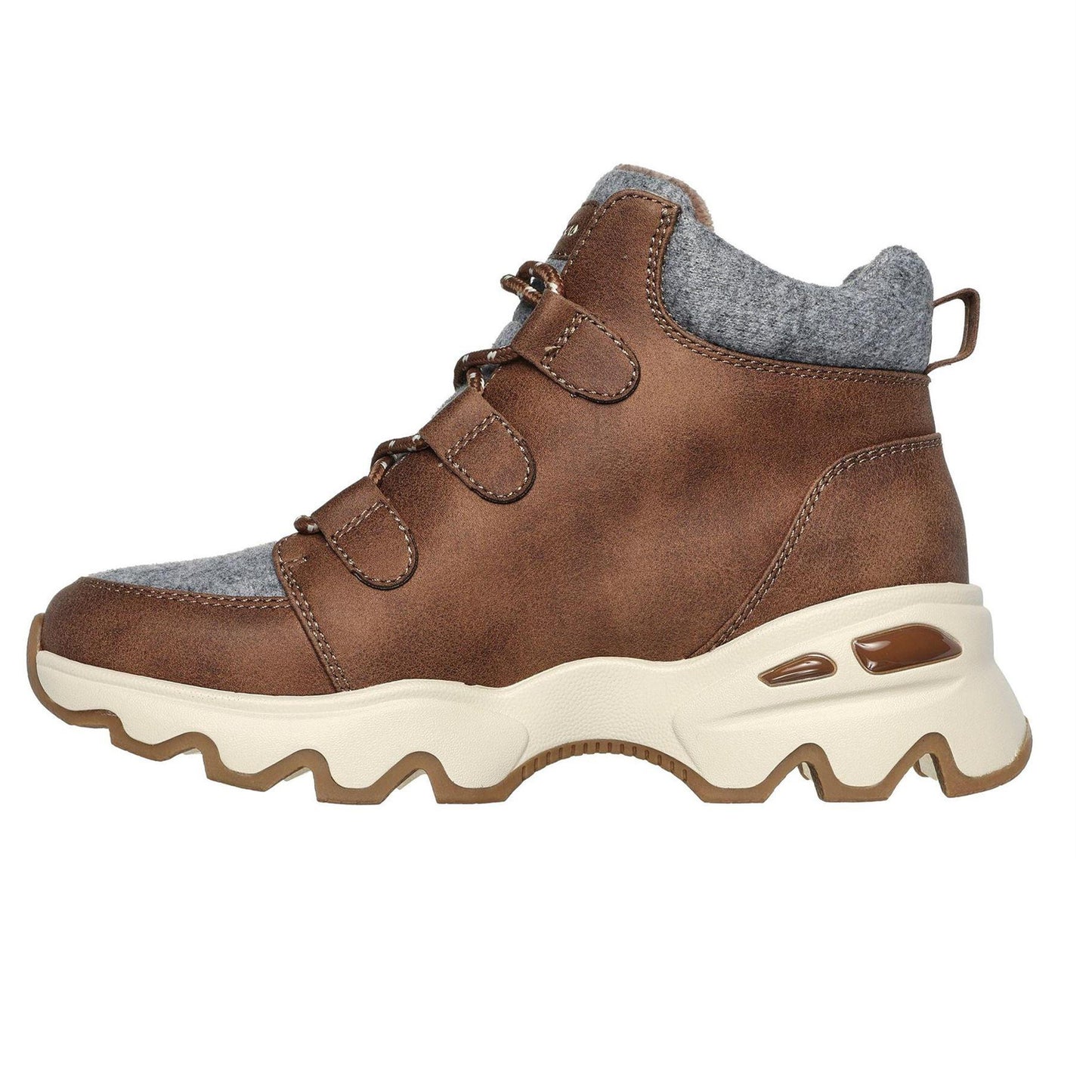 Chestnut - Back - Skechers Womens-Ladies Biglug Walking Shoes