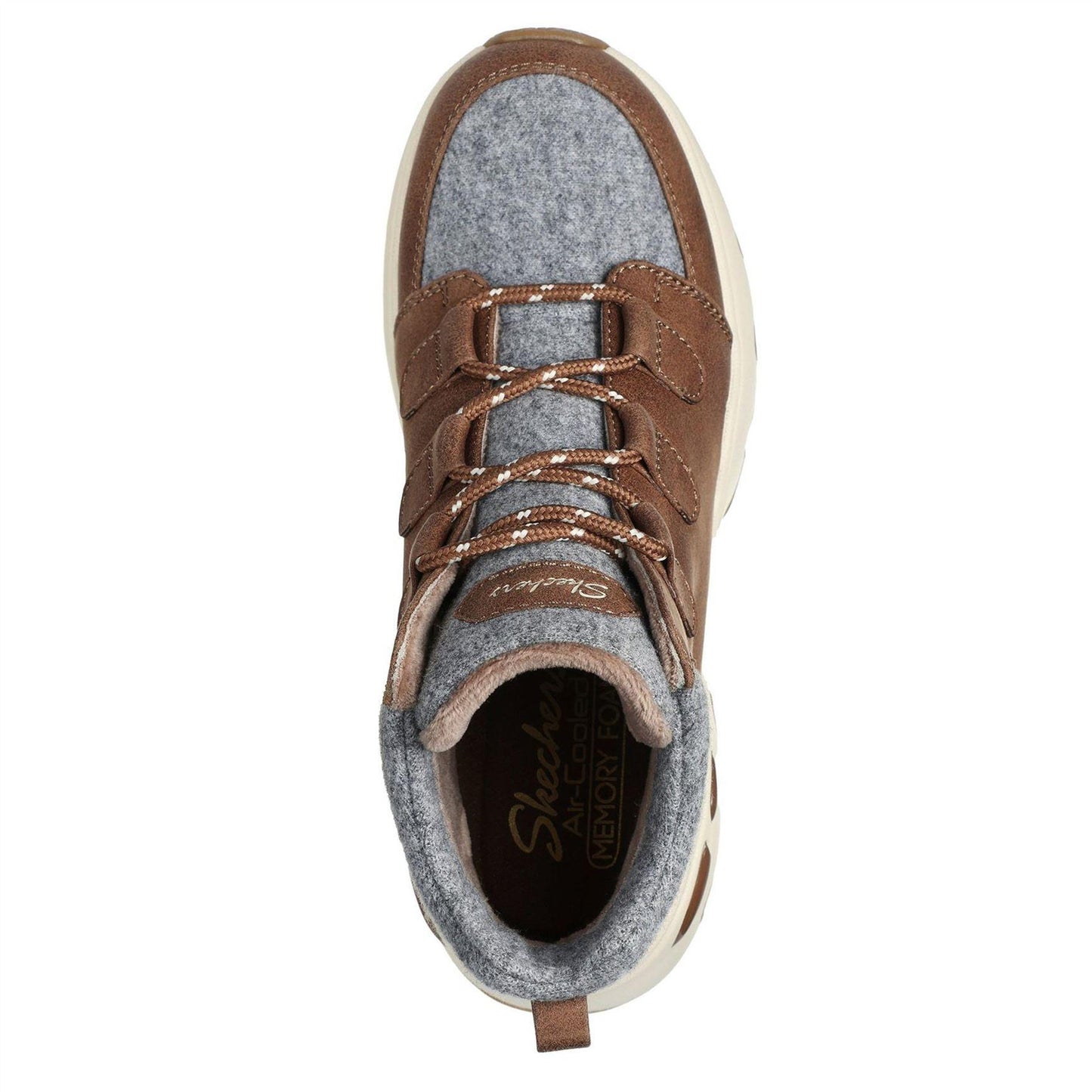Chestnut - Side - Skechers Womens-Ladies Biglug Walking Shoes