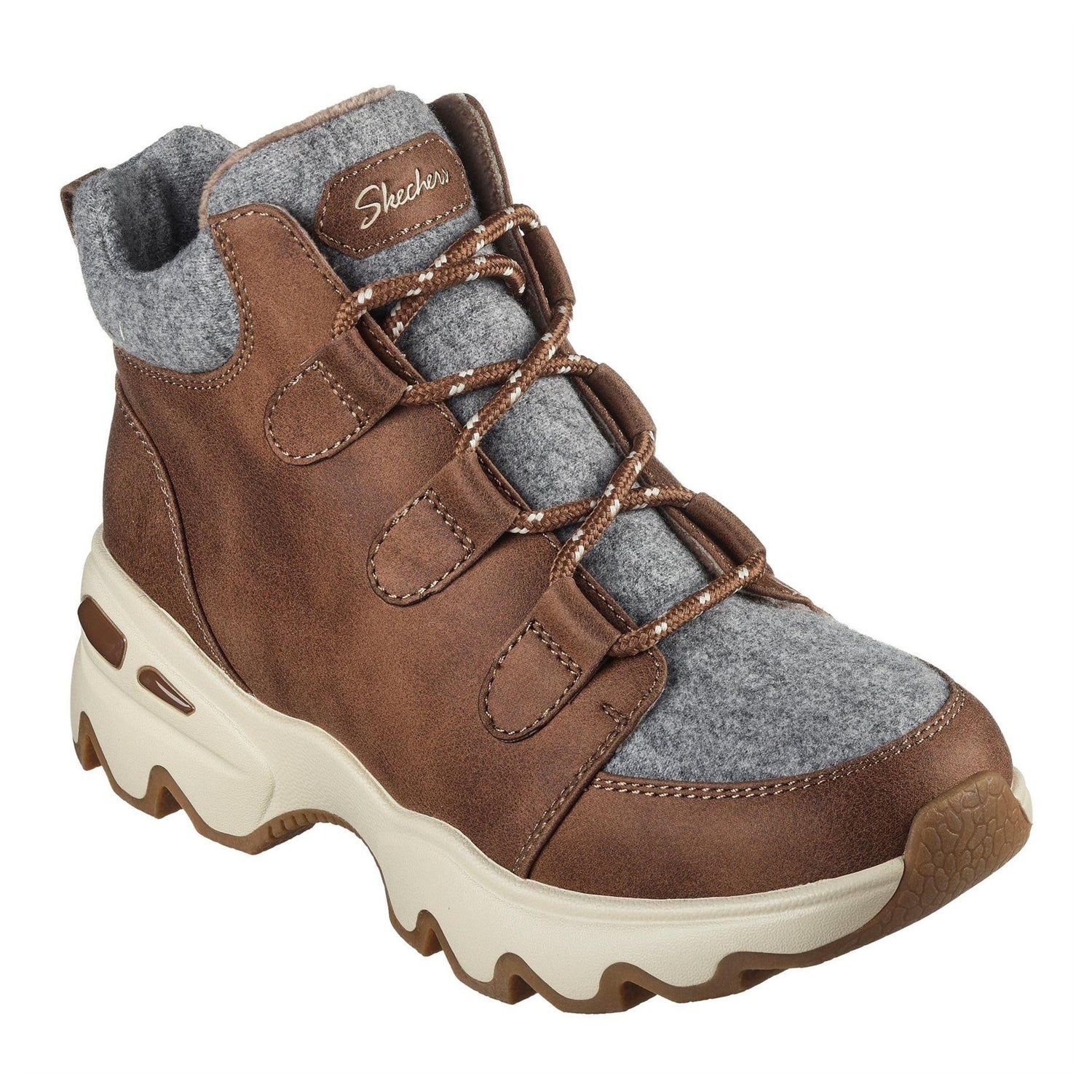 Chestnut - Lifestyle - Skechers Womens-Ladies Biglug Walking Shoes