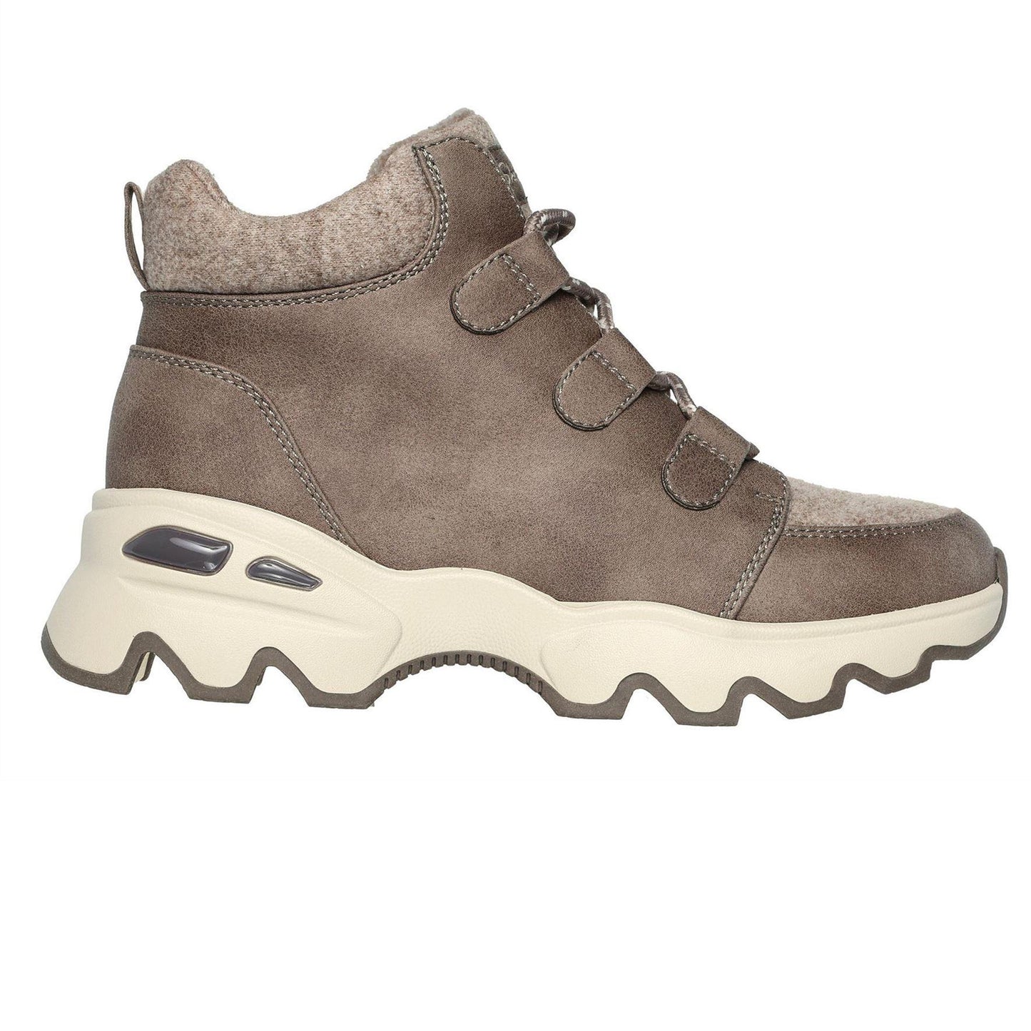 Taupe - Front - Skechers Womens-Ladies Biglug Walking Shoes