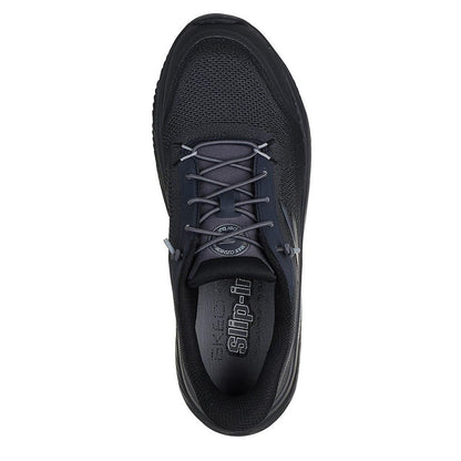Black - Side - Skechers Mens Walk Max Slip-on Trainers