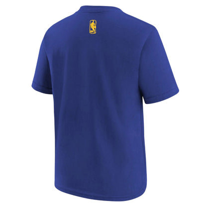 Warrior Blue - Back - Golden State Warriors Childrens-Kids T-Shirt