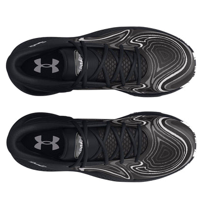 Black - Side - Under Armour Mens UA Spawn Graphic Print Basketball Shoes
