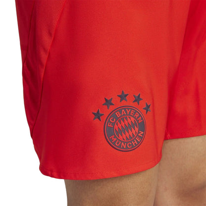 Red - Side - Adidas Mens FC Bayern Munich Football Shorts