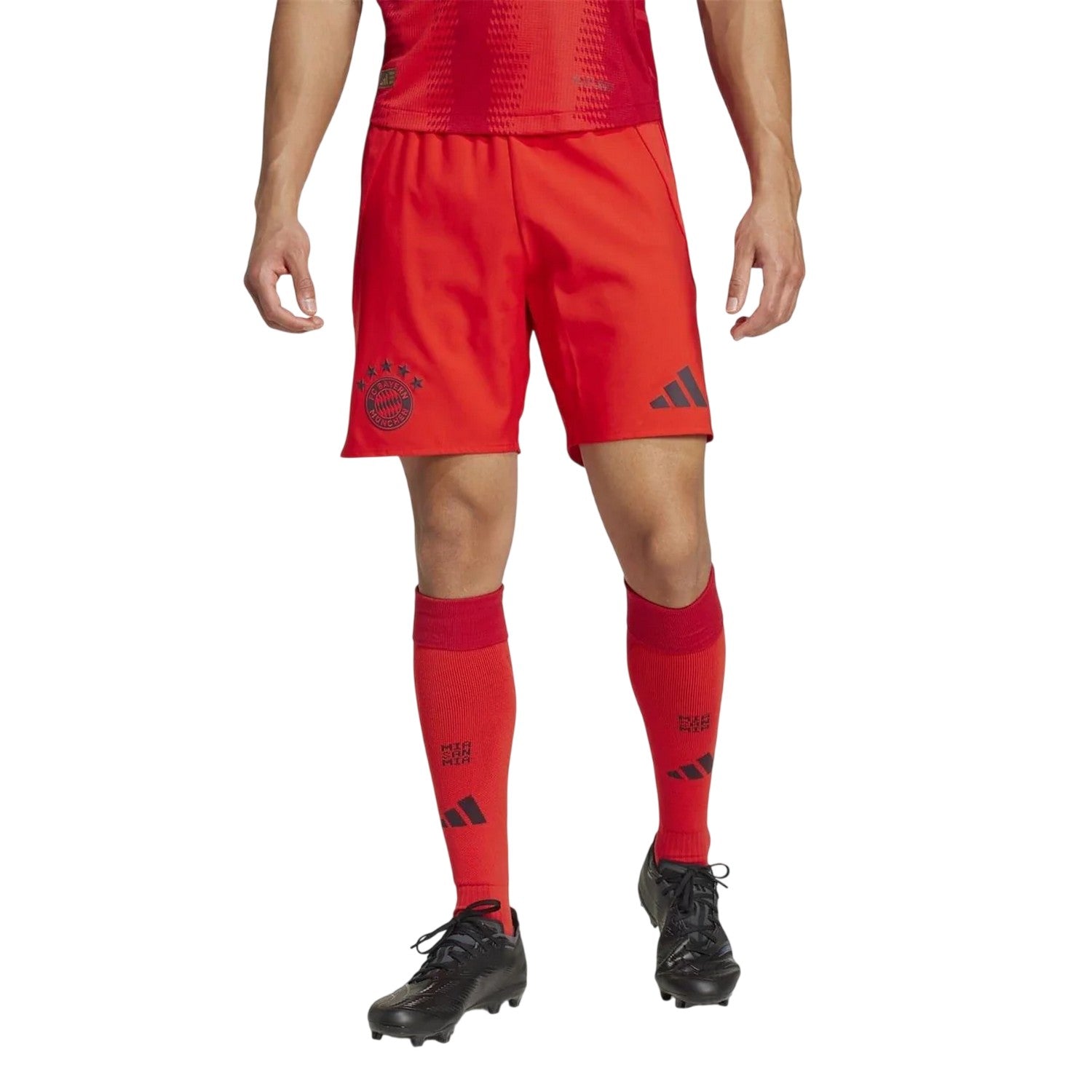Red - Pack Shot - Adidas Mens FC Bayern Munich Football Shorts