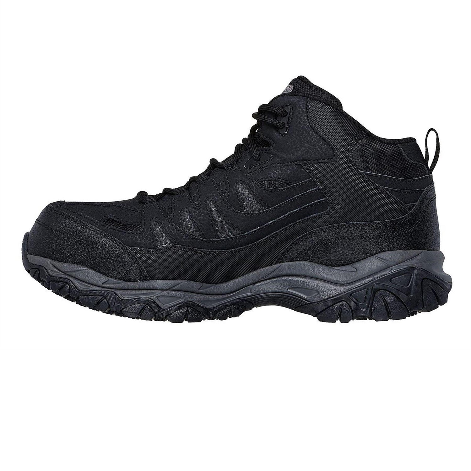 Black - Back - Skechers Mens Holdredge Waterproof Hiking Boots
