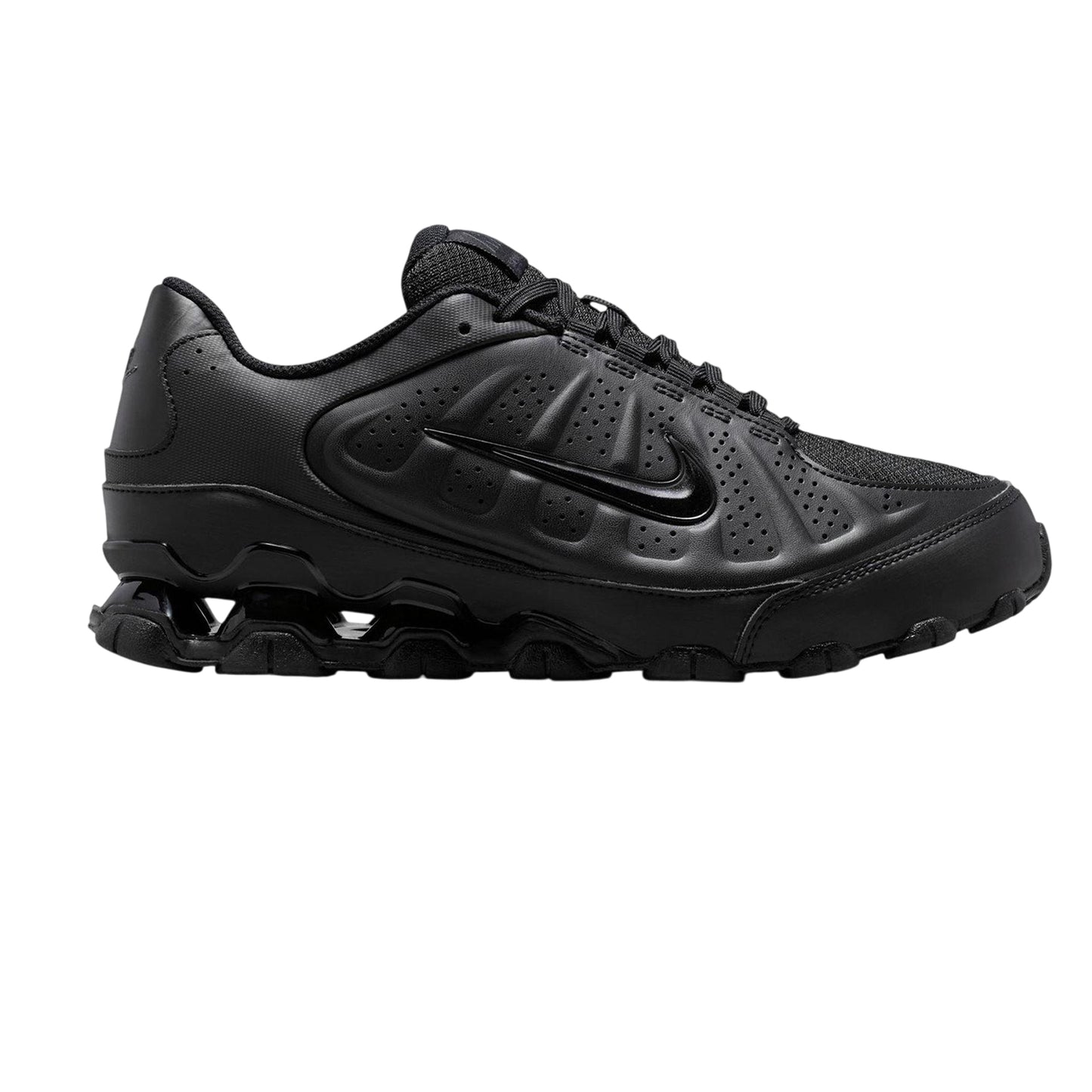 Triple Black - Front - Nike Mens Reax Swoosh Trainers