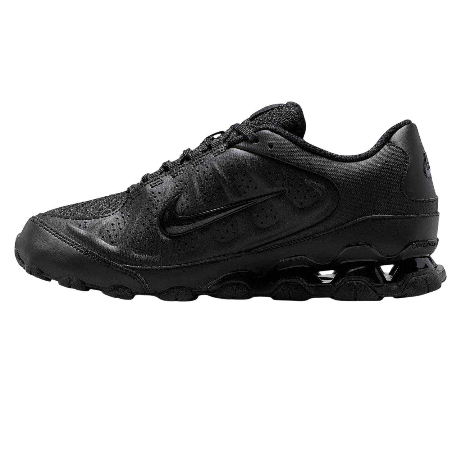 Triple Black - Side - Nike Mens Reax Swoosh Trainers