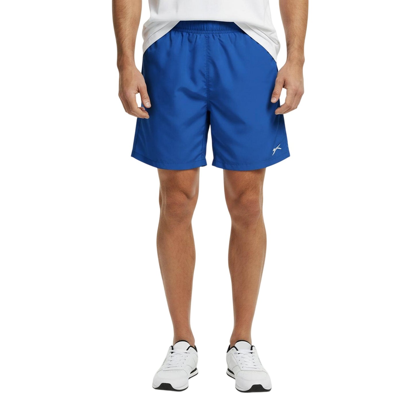 Royal Blue - Side - Slazenger Mens Logo Shorts