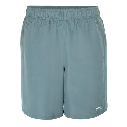 Slate Blue - Front - Slazenger Mens Logo Shorts