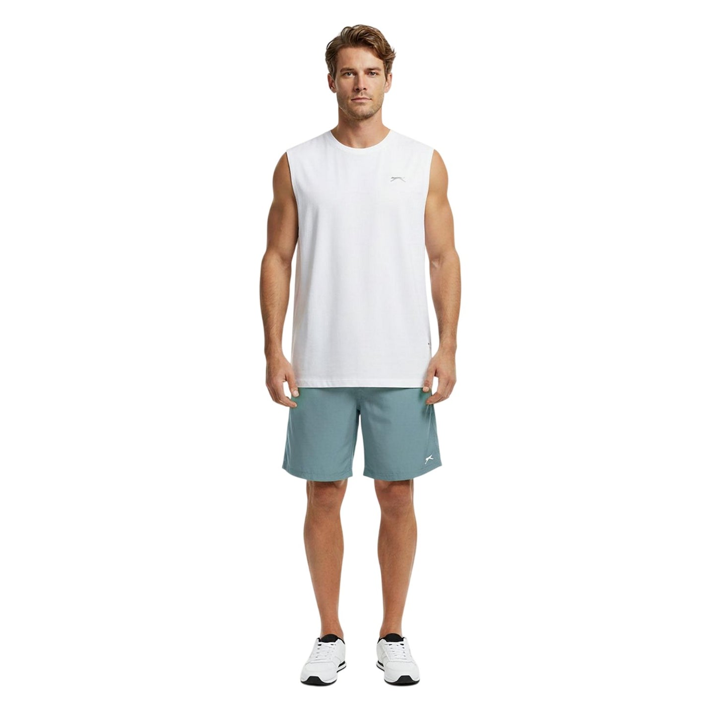Slate Blue - Lifestyle - Slazenger Mens Logo Shorts