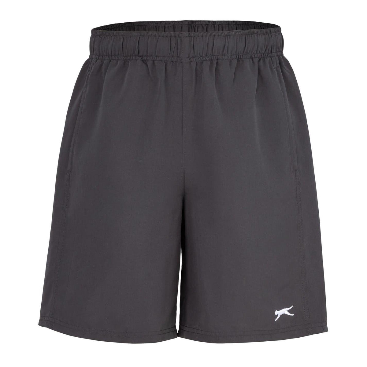 Charcoal - Front - Slazenger Mens Logo Shorts