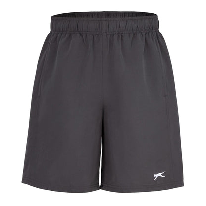 Charcoal - Front - Slazenger Mens Logo Shorts