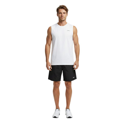 Black - Lifestyle - Slazenger Mens Logo Shorts