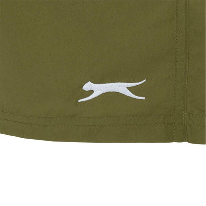 Khaki Green - Lifestyle - Slazenger Mens Logo Shorts