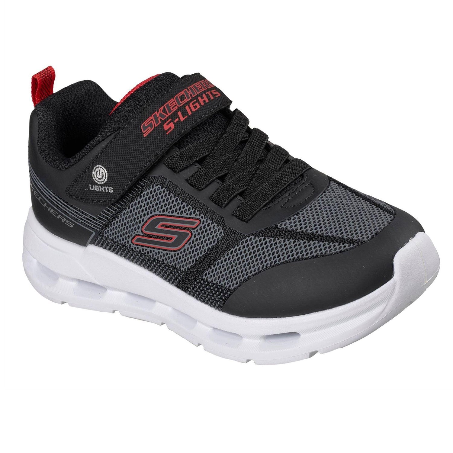Black - Lifestyle - Skechers Childrens-Kids Erupters IV Trainers