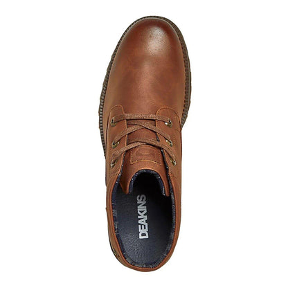 Tan - Side - Nicholas Deakins Mens Nevis Leather Chukka Boots