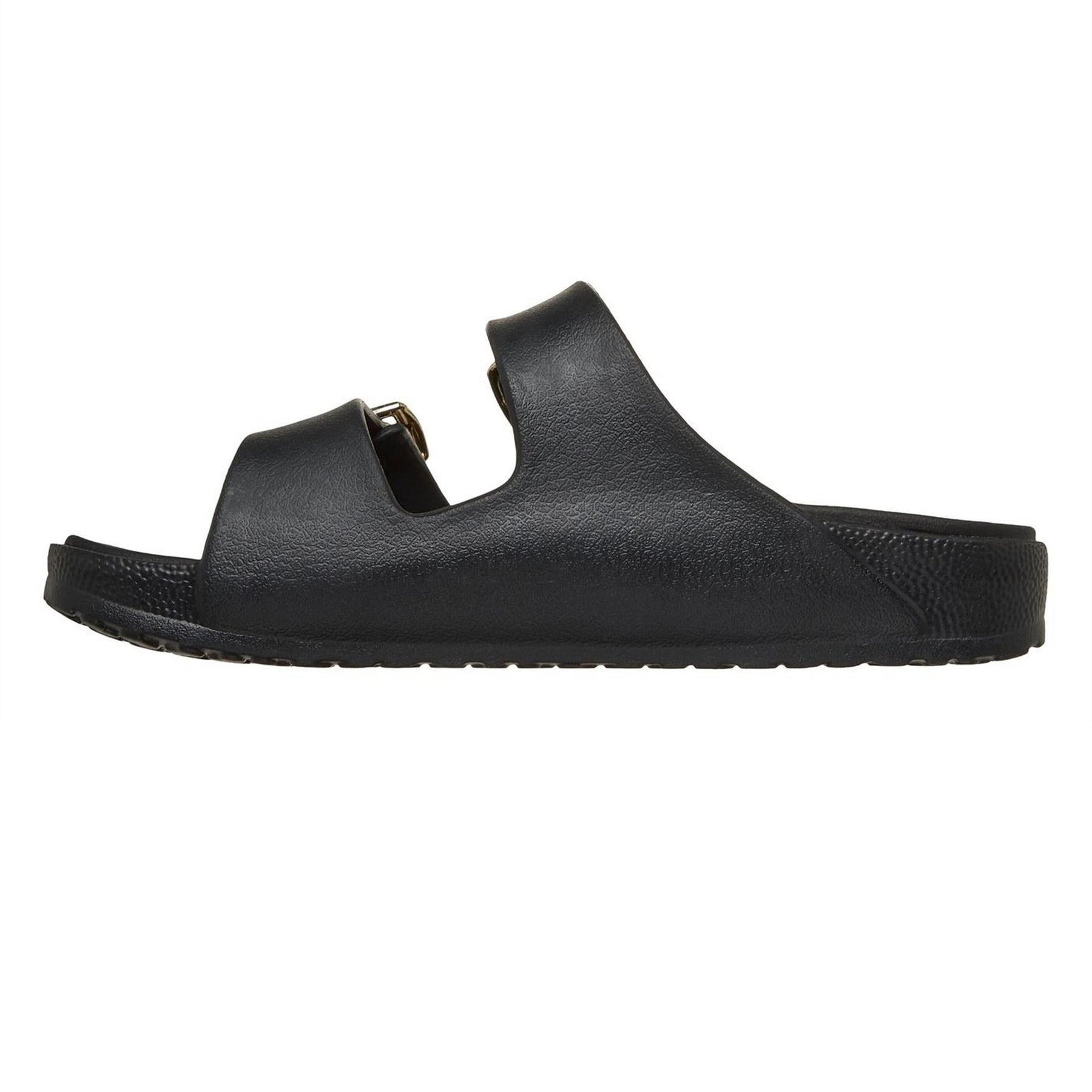 Black - Back - Skechers Womens-Ladies Arch Fit Cali Breeze 2.0 Duo Flat Sandals