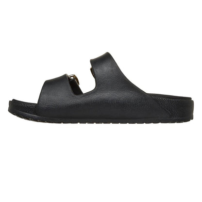 Black - Back - Skechers Womens-Ladies Arch Fit Cali Breeze 2.0 Duo Flat Sandals