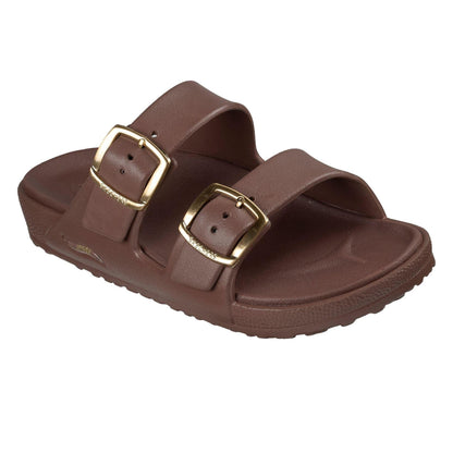 Chocolate - Lifestyle - Skechers Womens-Ladies Arch Fit Cali Breeze 2.0 Duo Flat Sandals