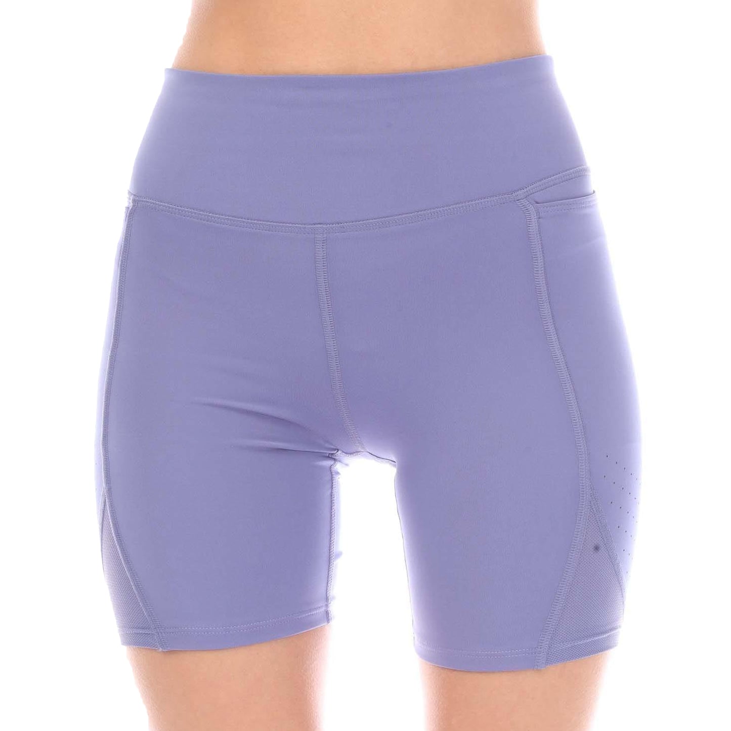 Purple - Front - Under Armour Womens-Ladies Run Stamina Shorts