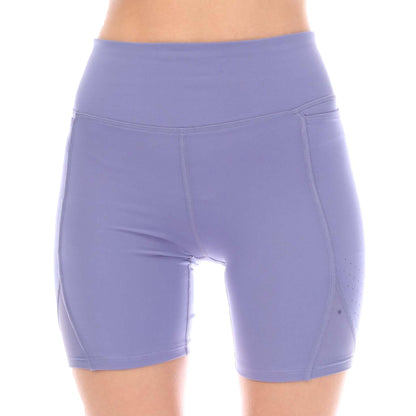 Purple - Front - Under Armour Womens-Ladies Run Stamina Shorts