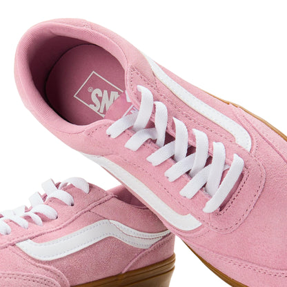 Dawn Pink - Lifestyle - Vans Womens-Ladies Brooklyn Suede Trim Shoes