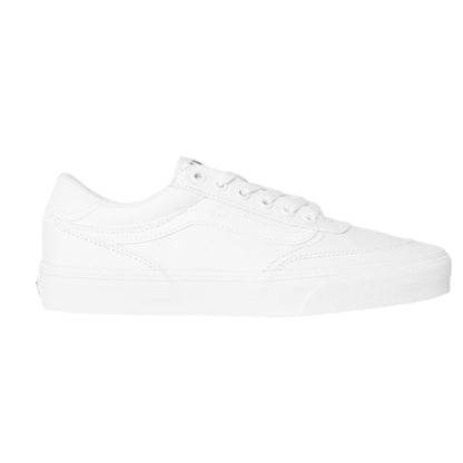 White - Front - Vans Womens-Ladies Brooklyn Suede Trim Shoes