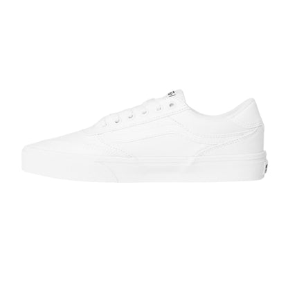 White - Back - Vans Womens-Ladies Brooklyn Suede Trim Shoes