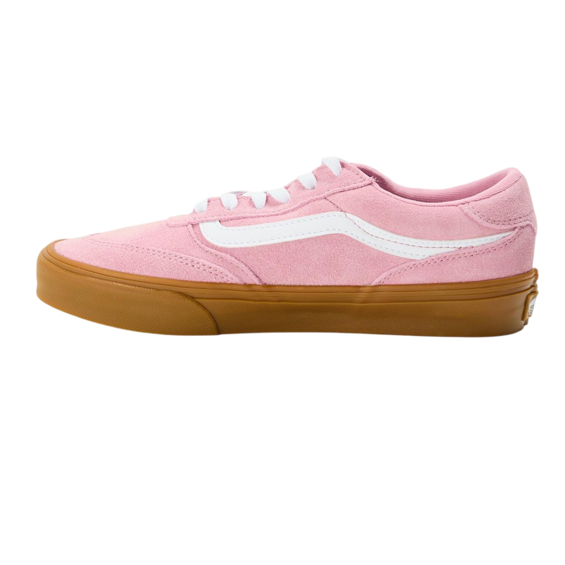 Dawn Pink - Back - Vans Womens-Ladies Brooklyn Suede Trim Shoes