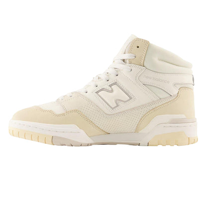 Beige - Back - New Balance Womens-Ladies 650 Leather High Top Trainers