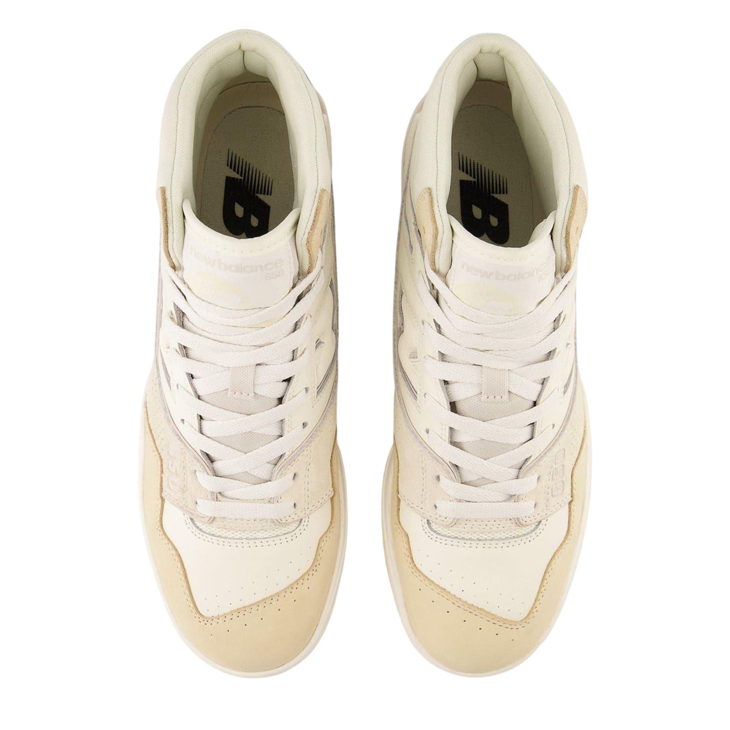 Beige - Side - New Balance Womens-Ladies 650 Leather High Top Trainers