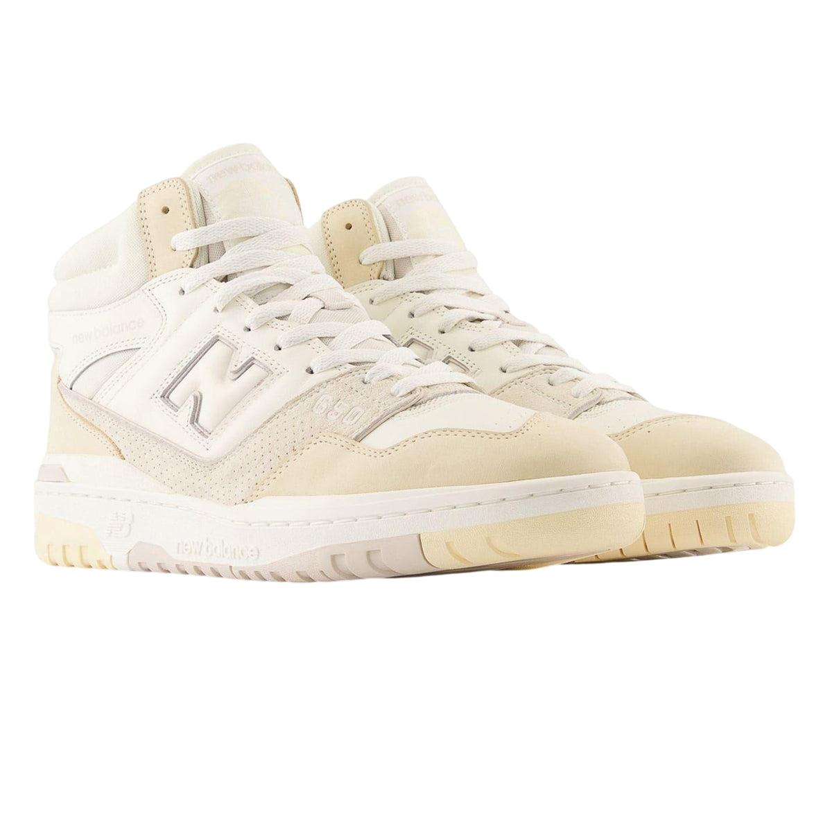 Beige - Lifestyle - New Balance Womens-Ladies 650 Leather High Top Trainers