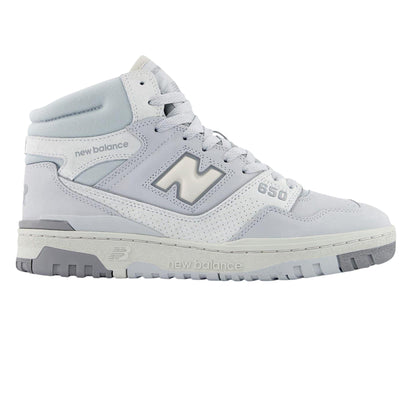 Light Grey - Front - New Balance Womens-Ladies 650 Leather High Top Trainers